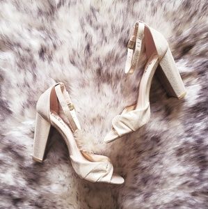 Lulu's Shimmering Gold Heels